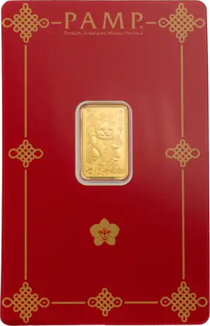 Zlatý zliatok PAMP Kočka pro štěstí; 2,5 g