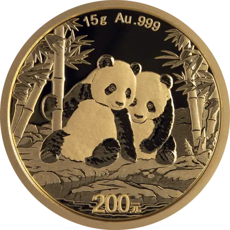 Zlatá minca Panda 15 g - 2026
