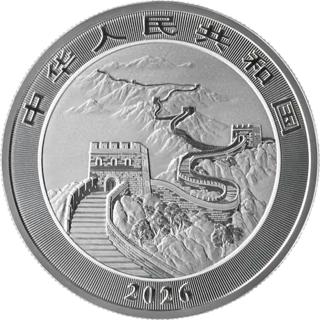 Strieborná minca Čínský drak 2026, 1 oz