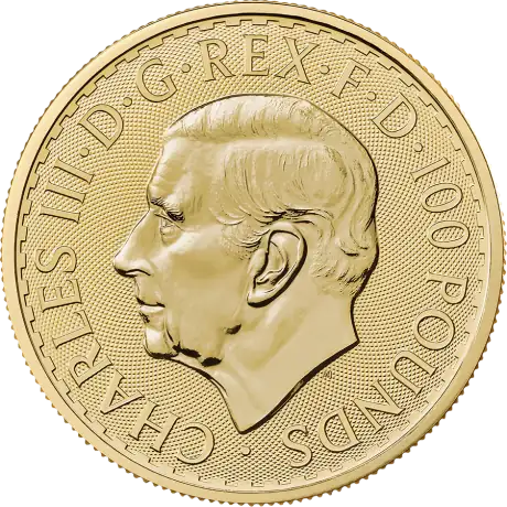 Zlatá minca Britannia Charles III 2027, 1 oz
