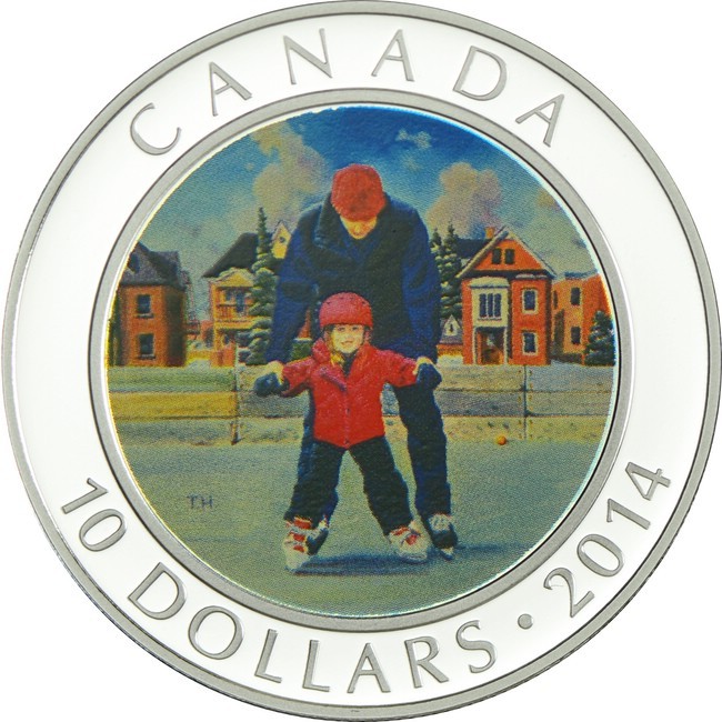 10 dolar Stříbrná mince Bruslení v Kanadě PP