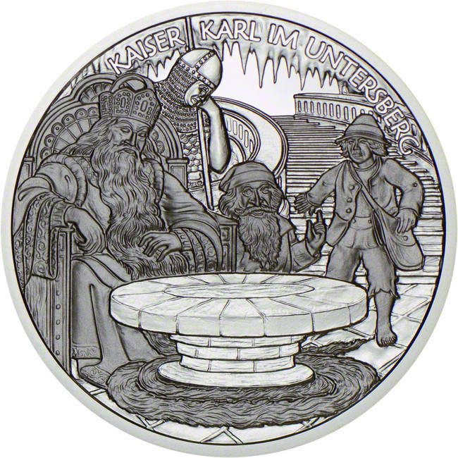 Karel Veliký v Unterbergu, stříbrná mince