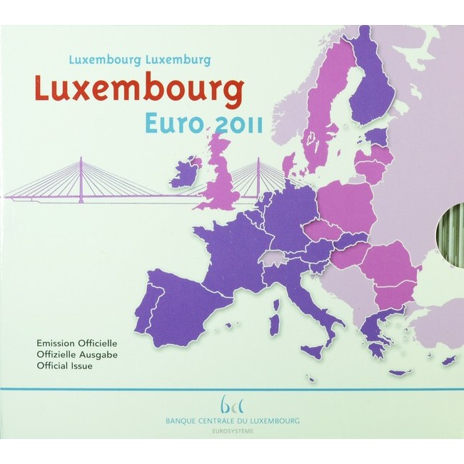 5.88 Euro CuNi kurz set Lucembursko: 2011 UN