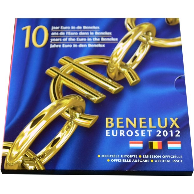 Sada mincí Benelux 2012 - 10 roků Eura, CuNi