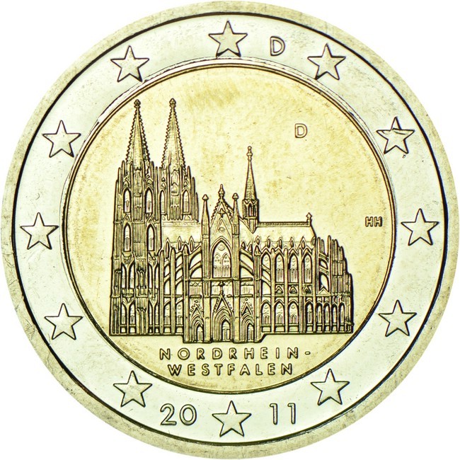 2 Euro CuNi Kolínská katedrála D OSN
