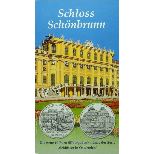 Zámek Schönbrunn 2003, stříbrná mince v blistru