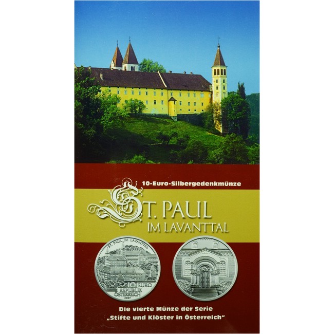 10 Euro Stříbrná mince Sv. Pavel v Lavantalu PN