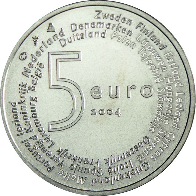 5 Euro Stříbrná mince Rozšíření EU UN