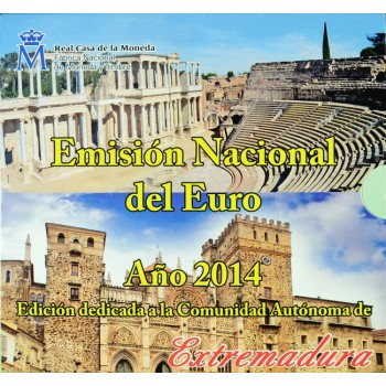 5,88 Euro CuNi kurz set Španělsko: 2014 - Extremadura UN
