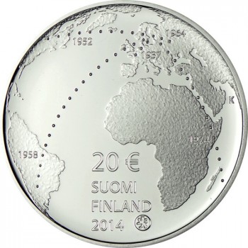 20 Euro Stříbrná mince Ilmari Tapiovaara PP