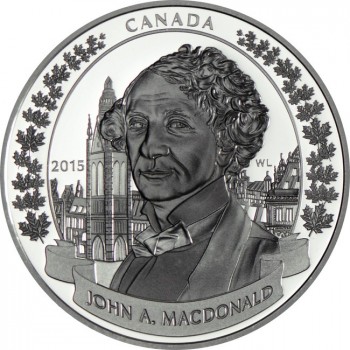 20 dolar Stříbrná mince Sir John A. Macdonald PP
