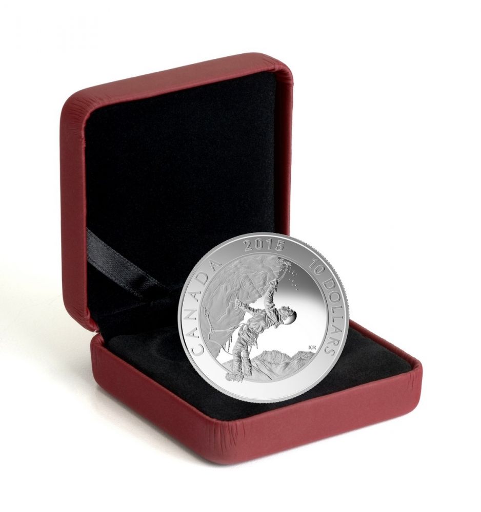10 dolar Stříbrná mince Dobrodružství v Kanadě - Lezení po ledu MP