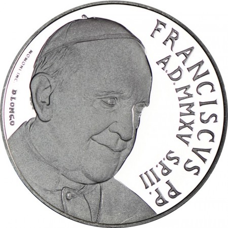 5 Euro Stříbrná mince 3. ročník pontifikátu 2015 PP