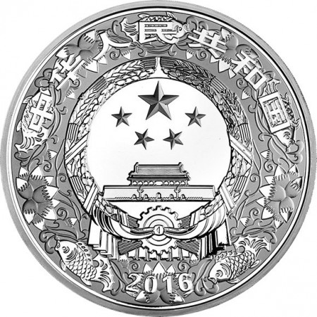 50 juan Stříbrná mince Rok opice - barevný PP