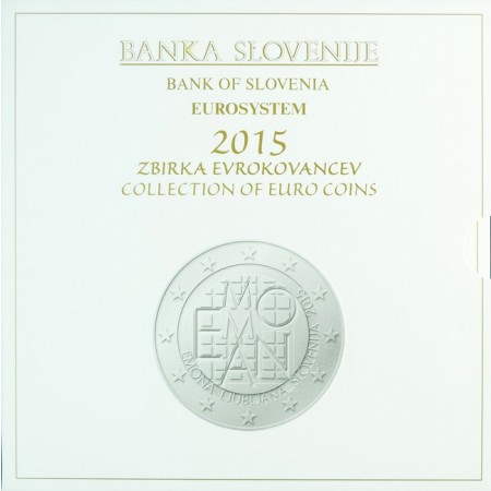 8,88 Euro CuNi Kurz Slovinsko 2015 UN