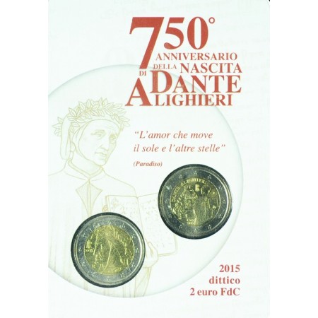 4 Euro CuNi Dante Alighieri & Oběžná mince UN