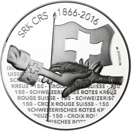 20 frank Stříbrná mince Červený kříž PP