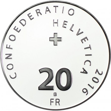 20 frank Stříbrná mince Červený kříž PP