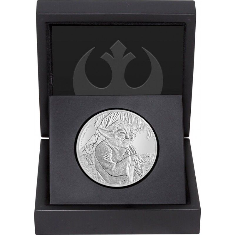 Stříbrná mince Hvězdné války 1 Oz - Yoda PP