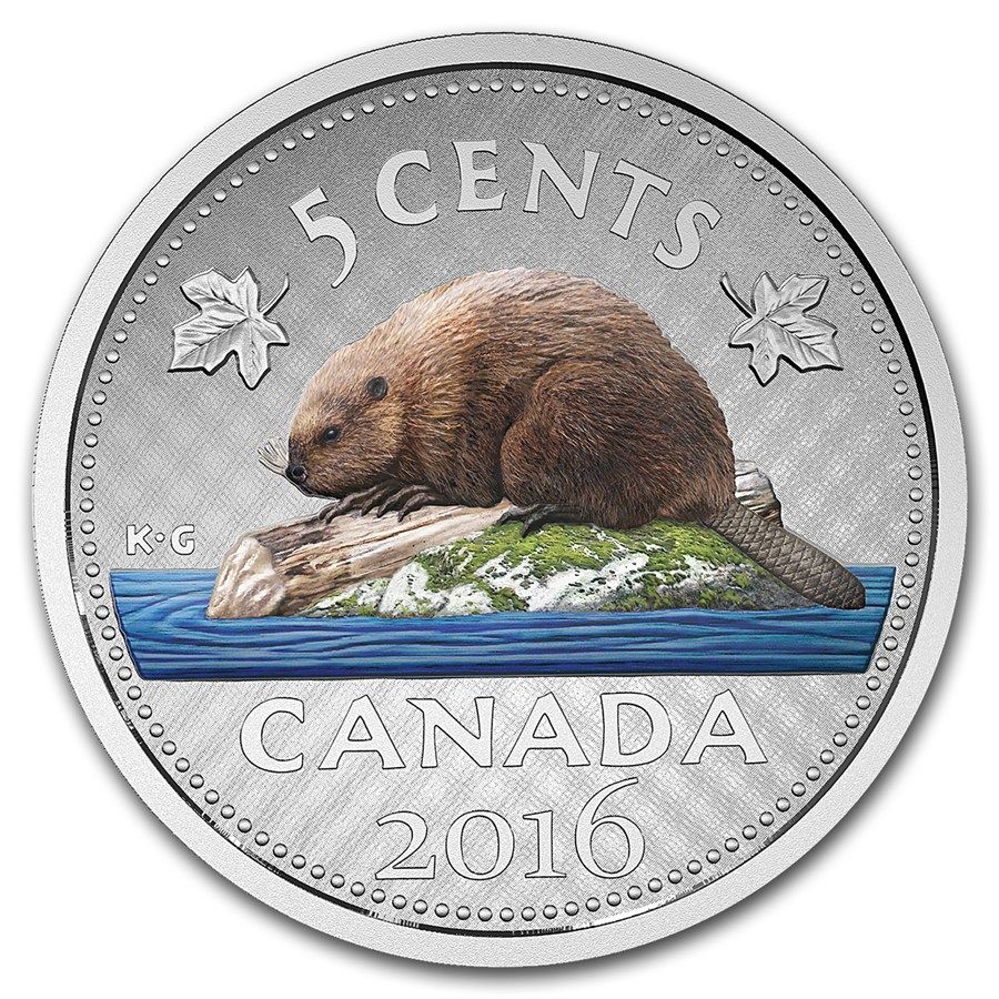 0,25 dolar Stříbrná mince 5 centů PP