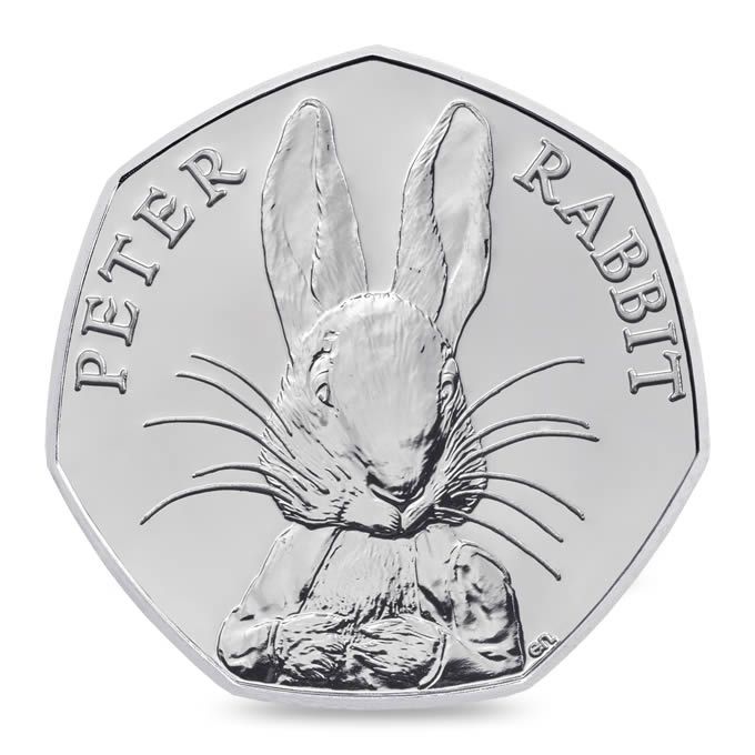 0,50 libra CuNi Beatrix Potter - Králíček Petr UN