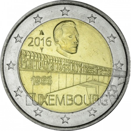 2 Euro CuNi Most velkovévodkyně Charlotte UN