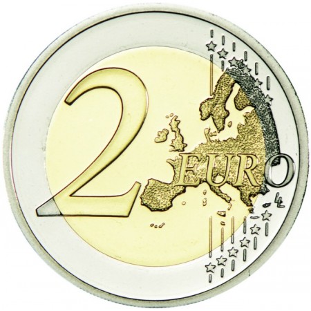 2 Euro CuNi 30 let evropské vlajky PP