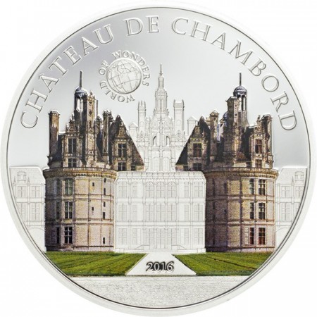 5 dolar Stříbrná mince Zámek Chambord PP