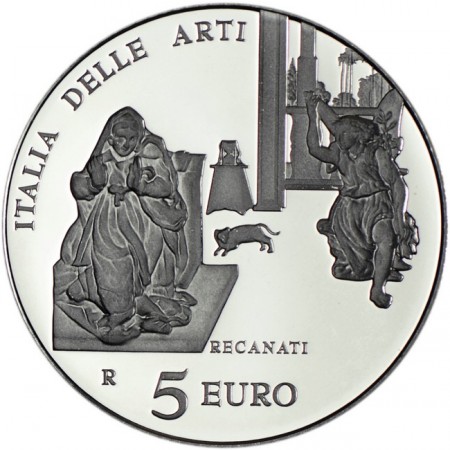 5 Euro Stříbrná mince Italské umění - Recanati PP