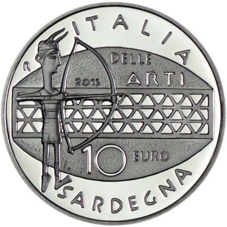 10 Euro Stříbrná mince Italské umění - Sardinie PP
