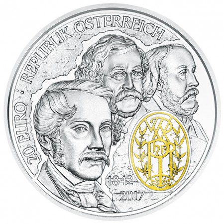175 let Vídeňské filharmonie 2017, stříbrná mince 