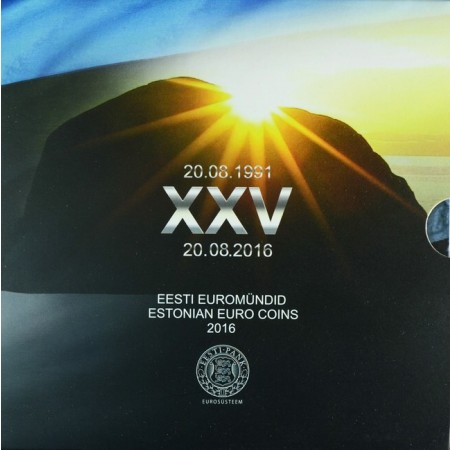 3,88 Euro CuNi kurz set Estonsko 2016 UN