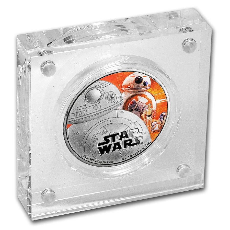 Hvězdné války: BB-8, 1 oz stříbra