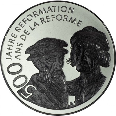20 frank Stříbrná mince Reformace UN