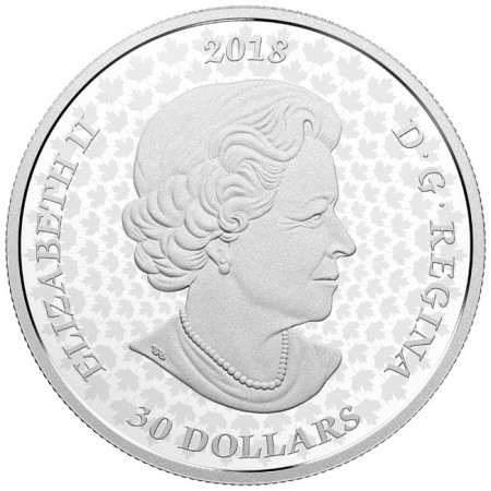 30 dolar Stříbrná mince Halifaxské zahrady