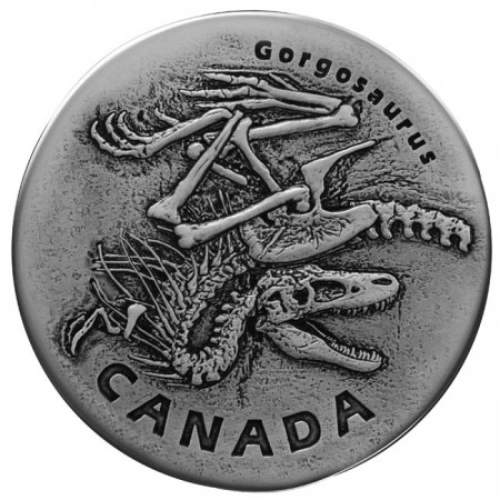 20 dolar Stříbrná mince Gorgosaurus AN