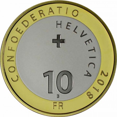 10 frank CuNi Alpínská flóra - Stříbrný bodlák