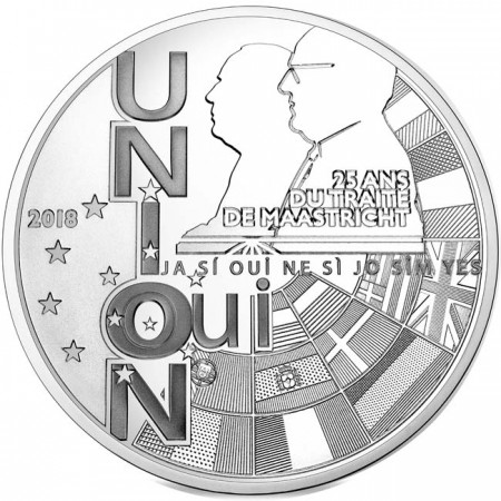 10 Euro Stříbrná mince Maastrichtská smlouva