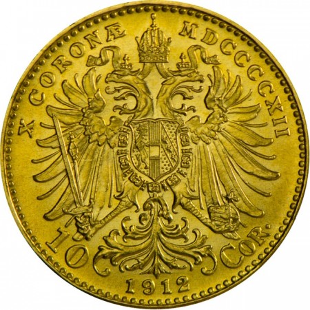 Zlatá minca - 10 Korun 1912