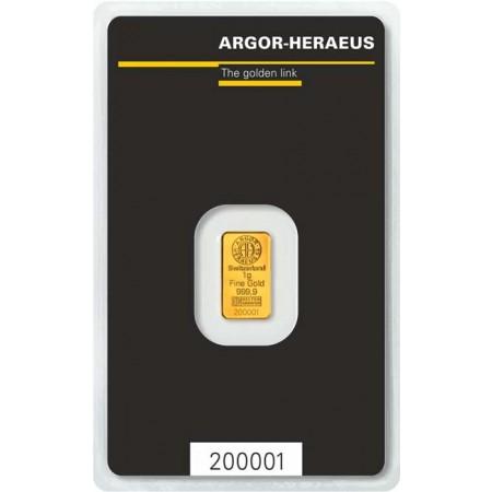 Zlatý zliatok Argor Heraeus 1 g
