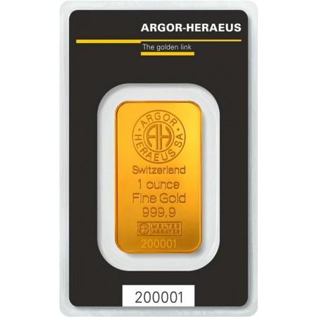 Zlatý zliatok Argor Heraeus 1 Oz