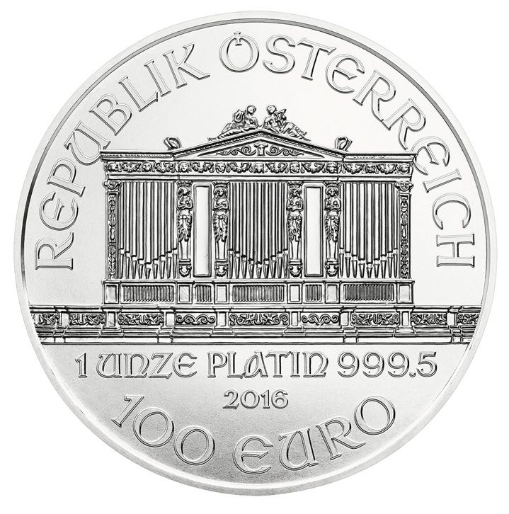 Platinová minca Viedenskí filharmonici - rôzne roky, 1 oz