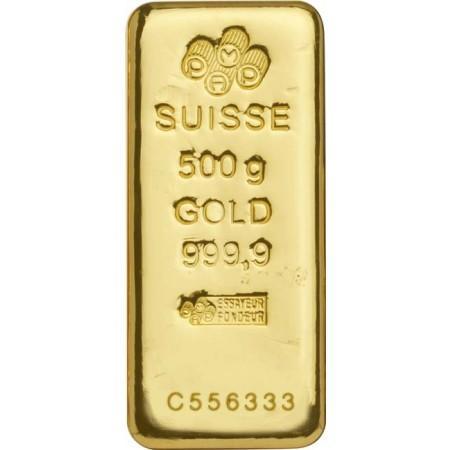 Zlatý zliatok PAMP Suisse, 500 g (litý)