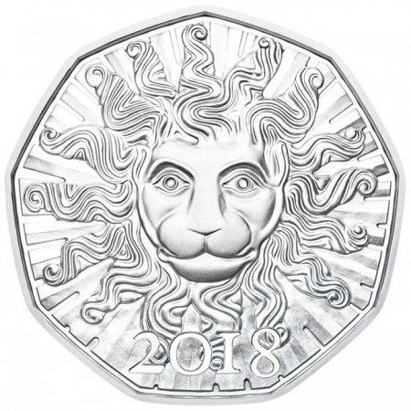 Novoroční stříbrná mince 2018 - Síla lva