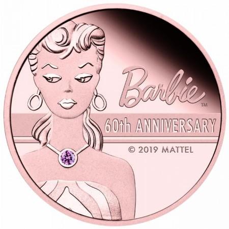 60 lrokov Zlatá minca Barbie PP