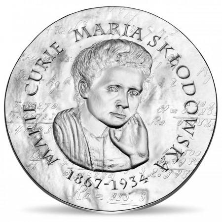 Strieborná minca  - Marie Curie