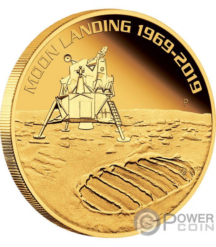 200 EUR Zlatá minca - Prví krok na mesiaci PP 2019