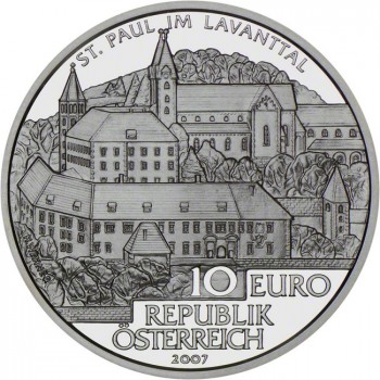 10 Euro Strieborná minca Pero Svätého Pavla v Lavant údolí PP
