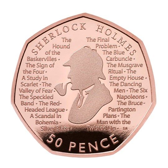 0,5 libier Sherlock Holmes zlatá minca PP