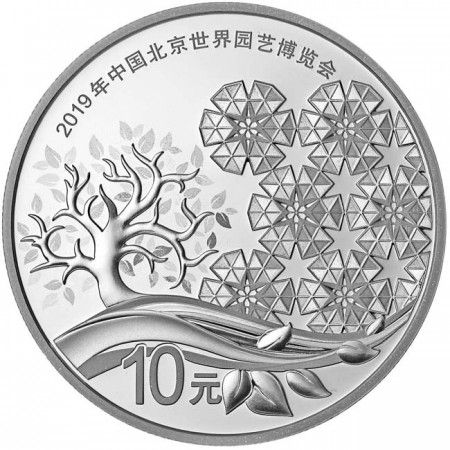 10 juan Stříbrná mince Garten Expo 2019 PP